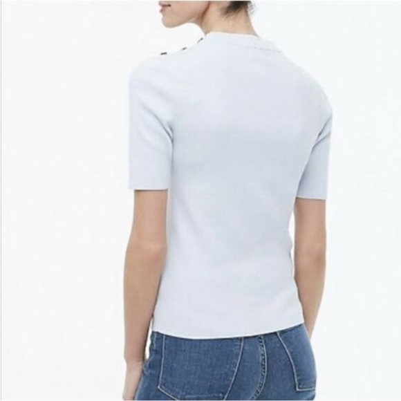 J. Crew Light. Blue Sweater Top NWOT - Picture 2 of 8